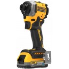 Шурупокрут ударний акумуляторний DeWalt XR Li-Ion 18В безщітковий PowerStack 1х1.7А·год 206Нм 3250об/хв 3800уд/хв кейс і ЗП 0.95кг
