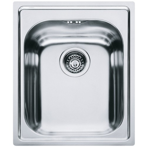 Franke Мийка кухонна Armonia, нерж.сталь, прямокутник, без крила, 420х500х190мм, чаша - 1, накладна, AMX 610, нерж поліров. Franke Мийка кухонна Armonia, нерж.сталь, прямокутник, без крила, 420х500х190мм, чаша - 1, накладна, AMX 610, нерж поліров.