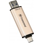 Transcend Накопичувач 128GB USB 3.2 Type-A + Type-C JetFlash 930 Black R420/W400MB/s Transcend Накопичувач 128GB USB 3.2 Type-A + Type-C JetFlash 930 Black R420/W400MB/s