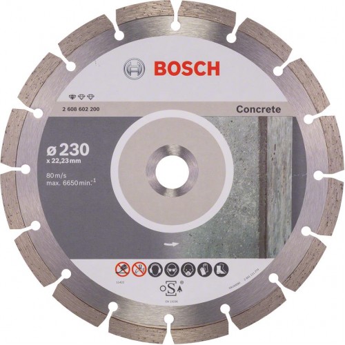 Bosch Диск алмазний Standard for Concrete 230-22.23, по бетону Bosch Диск алмазний Standard for Concrete 230-22.23, по бетону