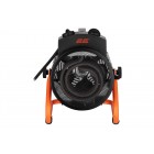 2E Теплова гармата електрична, 3кВт, 30м2, 286 м3/год, нагр.елемент - нерж.сталь, IPX4, чорний