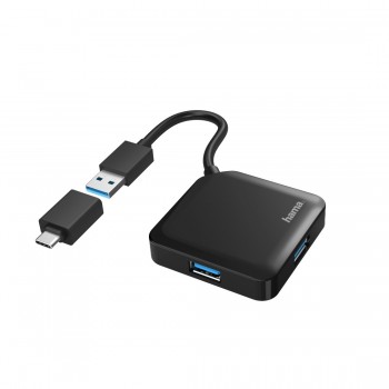 HAMA 4 Ports USB 3.2, USB-C HAMA 4 Ports USB 3.2, USB-C