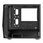 SilverStone Корпус FARA FAV1MB-PRO, без БЖ, 2xUSB3.0, 2xUSB2.0, 1x120mm ARGB fan, TG Side Panel, ATX, Black
