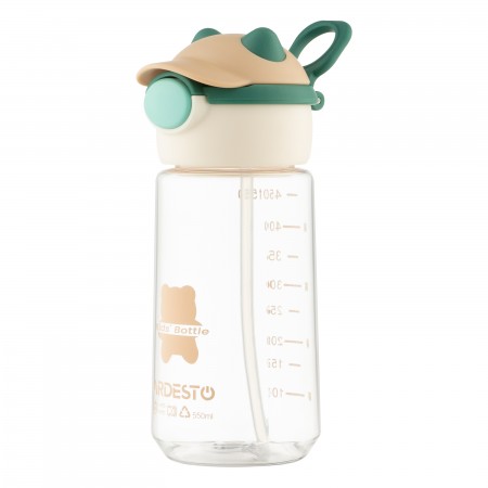 ARDESTO Пляшка для води Bear 550мл, пластик, зелений