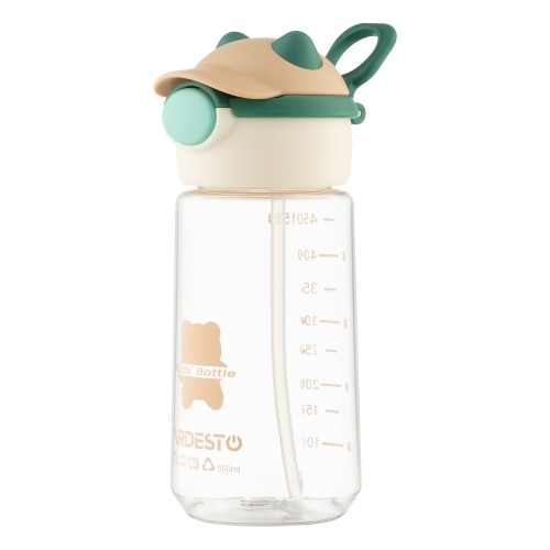 ARDESTO Пляшка для води Bear 550мл, пластик, зелений ARDESTO Пляшка для води Bear 550мл, пластик, зелений