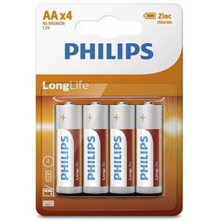 Philips Батарейка LongLife Zinc Carbon вугільно-цинкова AA б