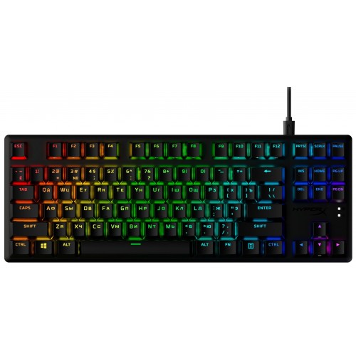 HyperX Клавіатура  Alloy Origins Core PBT Red USB RGB ENG/RU Black