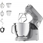 Kenwood Кухонна машина Titanium Chef Baker, 1200Вт, чаша-метал, корпус-метал, насадок-3, вбудовані ваги, дисплей, срібний