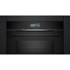 Siemens Духова шафа електрична, 67л, A, дисплей, конвекція, піроліз, ф-ція мікрохвиль, чорний