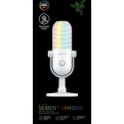 Razer Мікрофон геймінговий Seiren V3 Chroma, Uni, RGB, USB-A, 2м, білий