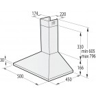 Gorenje Витяжка купольна, 50см, 450м3г, нерж