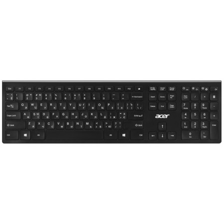 Acer Клавіатура OKR020, 109key, WL, EN/UKR/RU, чорний