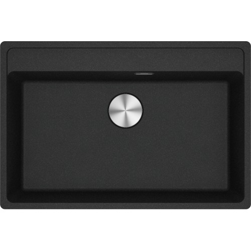 Мийка кухонна Franke Maris, фраграніт, прямокутник, без крила, 760х510х200мм, чаша - 1, врізна, MRG 610-72 TL, онікс