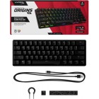 Клавіатура механічна HyperX Alloy Origins 60 61key, Red, USB-A, EN/RU, RGB, чорний