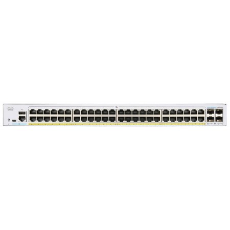 Cisco Комутатор CBS250 Smart 48-port GE, PoE, 4x10G SFP+