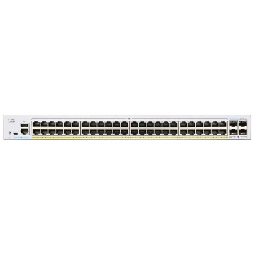 Cisco Комутатор CBS250 Smart 48-port GE, PoE, 4x10G SFP+ Cisco Комутатор CBS250 Smart 48-port GE, PoE, 4x10G SFP+
