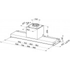 Faber Витяжка вбудована, 90см, 1119м.куб/год, In-Nova Touch Bk/X A90, нерж+чорний Faber Витяжка вбудована, 90см, 1119м.куб/год, In-Nova Touch Bk/X A90, нерж+чорний