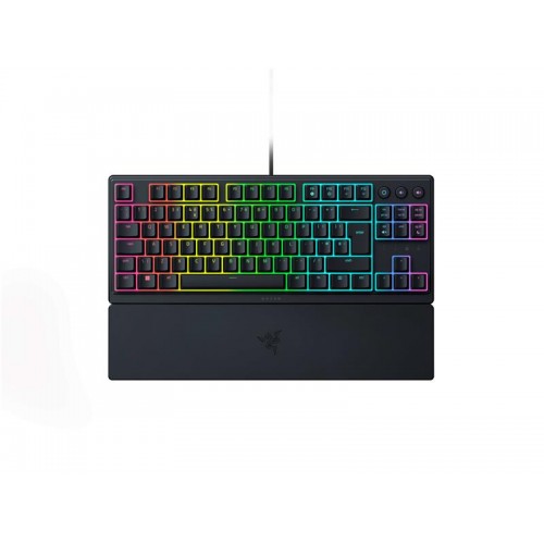 Razer Клавіатура механічна Ornata V3 TKL 84key, Mecha-Membrane Switch, USB-A, EN/UKR RGB, чорний