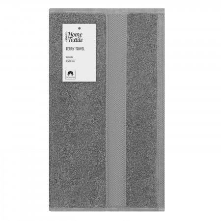 ARDESTO Рушник махровий Splendid 30х50см, 100% бавовна, сіри