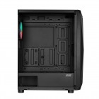 Корпус 2E GAMING Aruba G3313B, без БЖ 1xUSB3.0, 2xUSB2.0, 5x120мм ARGB, VGA 300мм, LCS ready, HUB, TG Side Panel, ATX, чорний