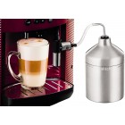 Krups Кавомашина Essential, 1.7л, зерно, автомат.капуч, ОLED диспл, метал контейнер для молока, бордово-чорний