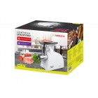 ARDESTO М'ясорубка, 1700Вт, продук.-1.6кг/хв, 2 решітки + для ковб., кеббе, пластик, білий