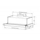 Faber Витяжка телескопічна, 60см, 580м.куб/год, TLSC X A60 2LS, нерж Faber Витяжка телескопічна, 60см, 580м.куб/год, TLSC X A60 2LS, нерж