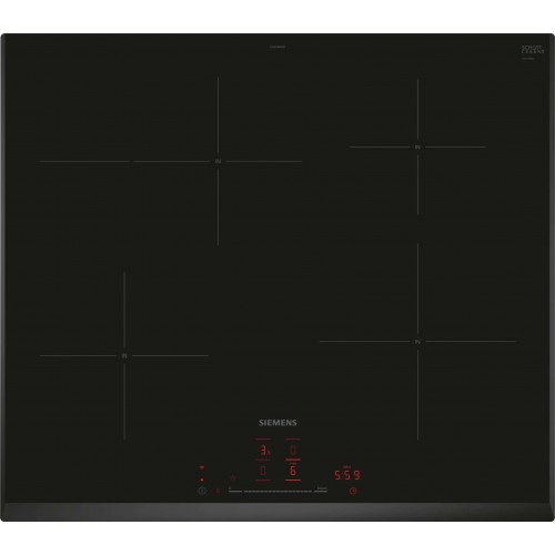Siemens Варильна поверхня індукційна, 60см, розширена зона, чорний Siemens Варильна поверхня індукційна, 60см, розширена зона, чорний