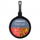 ARDESTO Сковорода глибока зі знімною ручкою Gemini Bari, 28см, алюміній, чорний ARDESTO Сковорода глибока зі знімною ручкою Gemini Bari, 28см, алюміній, чорний