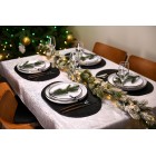 ARDESTO Скатертина Shine 120х140см, 100% поліестер, сріблястий