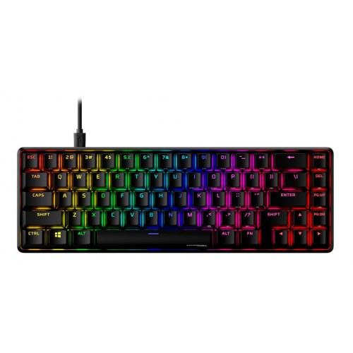Клавіатура механічна HyperX Alloy Origins 65 67key, Red, USB-A, EN/UA, RGB, чорний