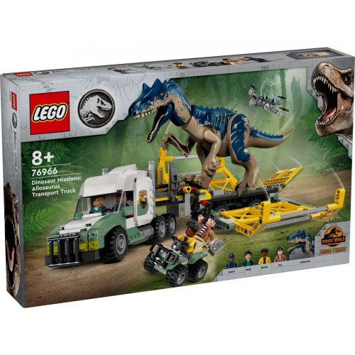 LEGO Конструктор Jurassic World Місії динозаврів: Вантажівка для перевезення алозавра
