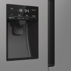 Gorenje Холодильник SBS, 179х70х92см, 2 двері, 376(190)л, А++, NF+, Інв., Зона св-ті, диспенсер, генератор льоду, Зовн. Диспл, нерж