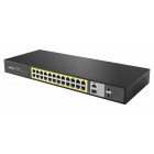Netis Комутатор P124GH 24xFE PoE+, 2xGE Uplink, 2xGE SFP, некерований Netis Комутатор P124GH 24xFE PoE+, 2xGE Uplink, 2xGE SFP, некерований