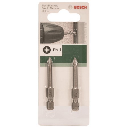 Bosch Біти PH 1 XH, 49мм, 2шт