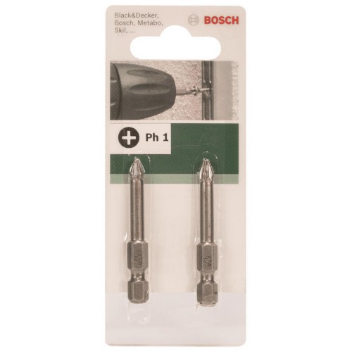Bosch Біти PH 1 XH, 49мм, 2шт Bosch Біти PH 1 XH, 49мм, 2шт