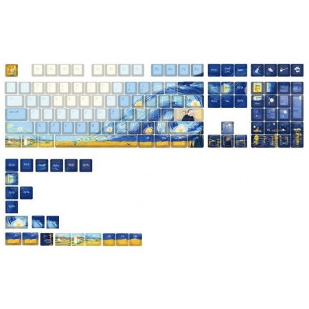 Набір кейкапів Varmilo 130Keys Van Gogh Cherry Profile Keyca