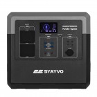2E Портативна електростанція Syayvo 2400 Вт, 2560 Вт/год, WiFi/BT, паралельне підключення, швидка зарядка