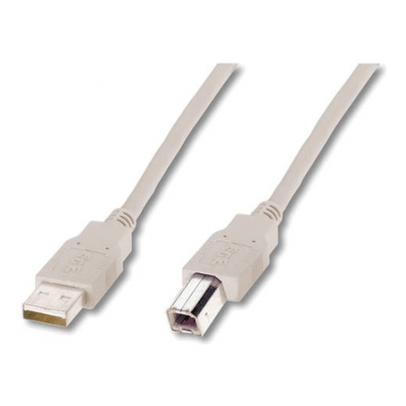 Digitus Кабель USB-A > USB-B синхронізації, 3м, бежевий