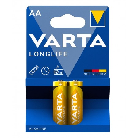 VARTA Батарейка LONGLIFE AA BLI 2 ALKALINE
