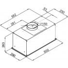 Hansa Витяжка вбудована, 60см,, чорний