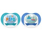 Avent Пустушка ортодонтична Ultra Air I love для хлопчиків 6-18 міс 2шт SCF080/03 Avent Пустушка ортодонтична Ultra Air I love для хлопчиків 6-18 міс 2шт SCF080/03