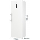Gorenje Морозильна камера, 185.5x59.5х66.3, 280л, 1дв., A++, NF, диспл зовн., інвертор, білий