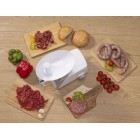 Gorenje М'ясорубка, 1600Вт, 2,2кг/хв, 2 решітки, пластик, білий