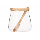 ARDESTO Банка для зберігання Midori Sugar, 500мл, скло, бамбук, прозорий ARDESTO Банка для зберігання Midori Sugar, 500мл, скло, бамбук, прозорий