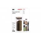 ARDESTO Банка для зберігання Fresh, 1150 мл, скло, пластик, силікон ARDESTO Банка для зберігання Fresh, 1150 мл, скло, пластик, силікон