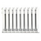 AAA Радіатор біметалевий 500/100 10 секцій 557x80x96мм бокове підкл. 2150 Вт білий