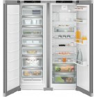 Холодильник Liebherr SBS, 185.5x119.4х67.5, холод.відд.-398л, мороз.відд.-271л, 2дв., A++, NF, диспл внутр., нерж