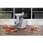 Gorenje М'ясорубка, 1600Вт, 2,2кг/хв, 2 решітки, пластик, білий