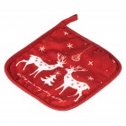 ARDESTO Прихватка Happy Holidays 20х20см, 90% поліестер, 10% бавовна, червоний ARDESTO Прихватка Happy Holidays 20х20см, 90% поліестер, 10% бавовна, червоний